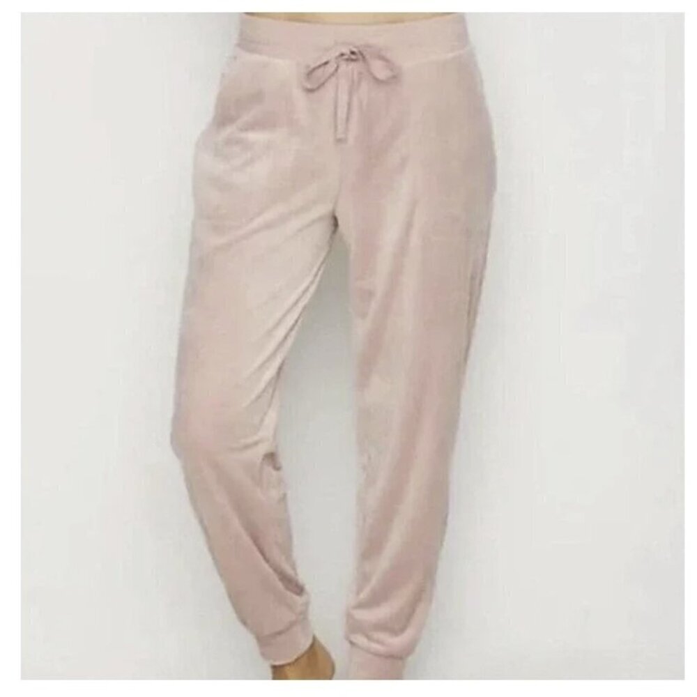 House Of Harlow 1960 Velour High Waist Drawstring Jogger Pants